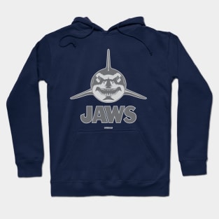 Jaws Face To Face (Sharkskin Gray) Hoodie